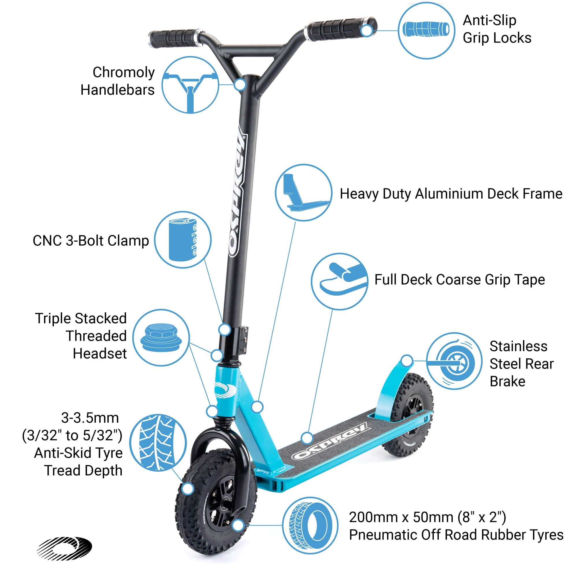 Amazon.co.jp: Osprey ダートスクーター 大人用 ビギナー用スクーター